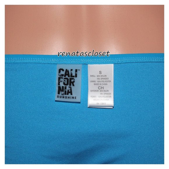 California Sunshine Juniors' Solid Side Tie Swim Bikini Bottoms NWT - Picture 8 of 10